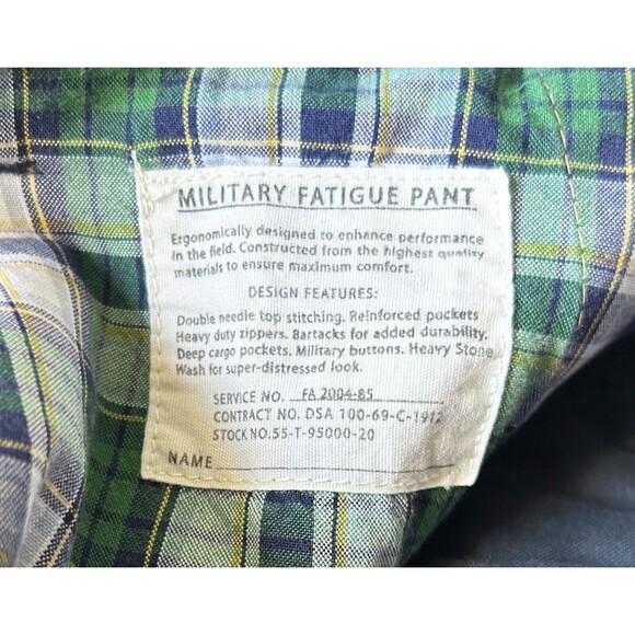 Tommy Hilfiger Cargo Shorts Navy Blue Military Fatigue Pant 100% Cotton-Mens 33 - Picture 5 of 5